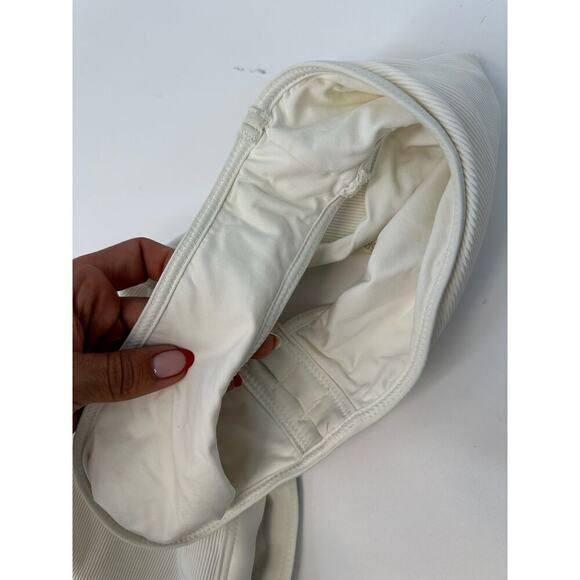 LSPACE Ribbed Crossback One Piece Swimsuit White - Picture 5 of 5